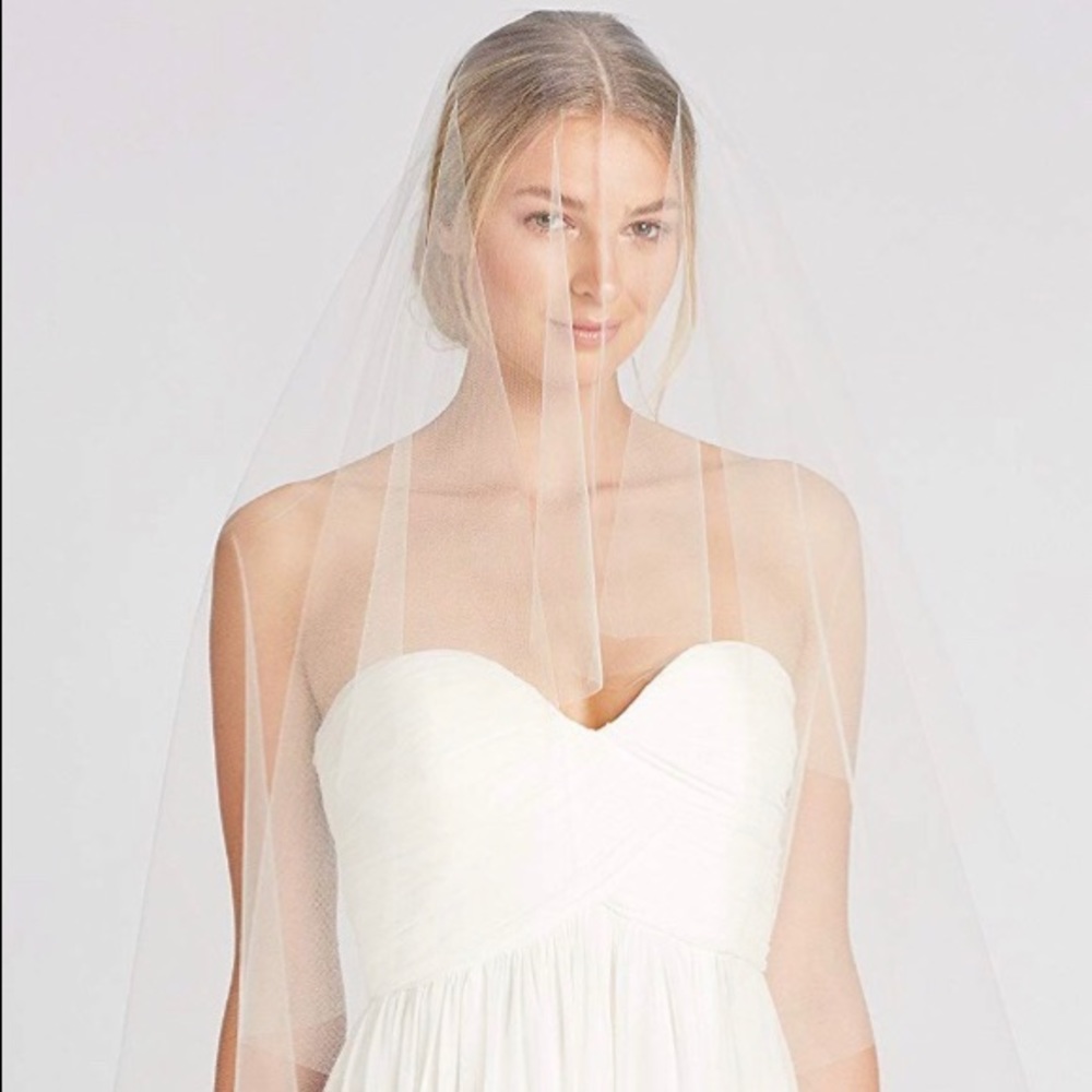 Twigs & Honey Chapel Length with 26” Blusher Veil